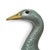 Mid 20th Century Chinese Mud Goose or Duck Sculpture With Glass Eyes, 9.25" Chalkware For Sale - Image 5 of 10