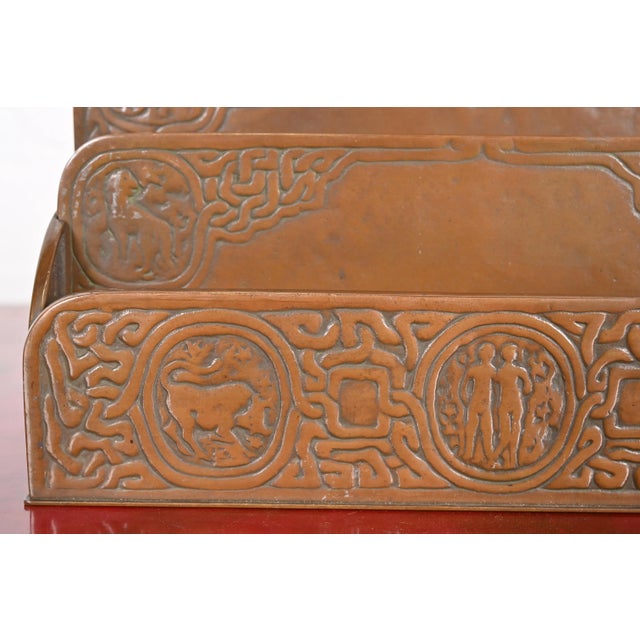 Tiffany Studios New York Zodiac Bronze Letter Rack For Sale In South Bend - Image 6 of 12