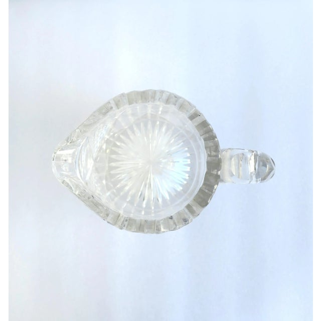 Transparent American Brilliant Cut Crytal Pitcher or Vase For Sale - Image 8 of 10