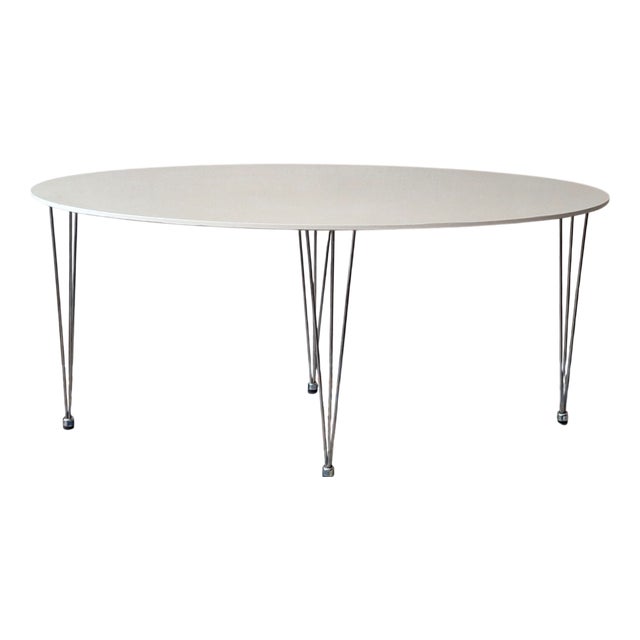 Ellipse-Shaped Dining Table, Denmark, 1970s For Sale