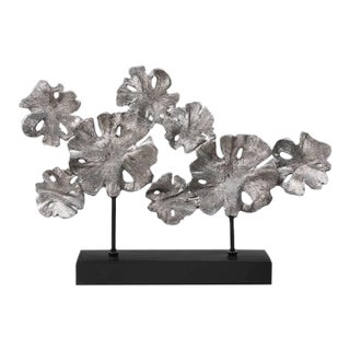 Uttermost Contemporary Lotus Sculpture 26” X 18” Statement Piece Modern Décor (Model #17867) For Sale