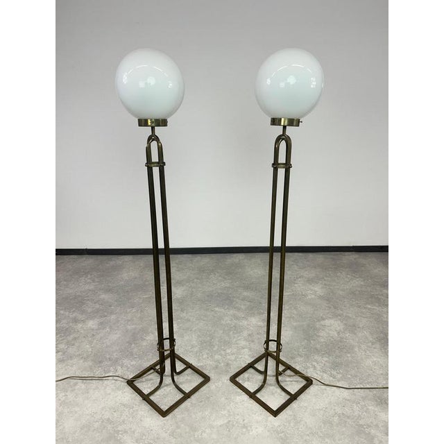Art Nouveau Floor Lamps by Adolf Loos, 1950s, Set of 2 For Sale - Image 3 of 9