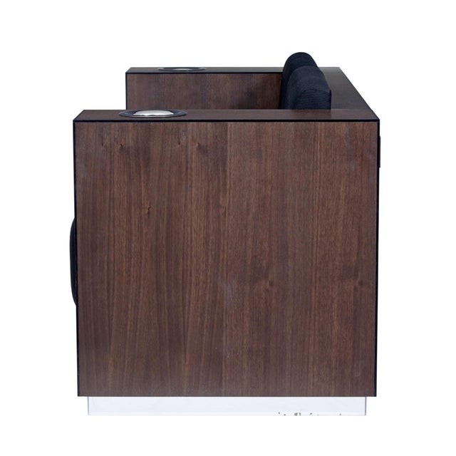 Walnut Sofa with Kaelo Wine Coolers For Sale - Image 12 of 14