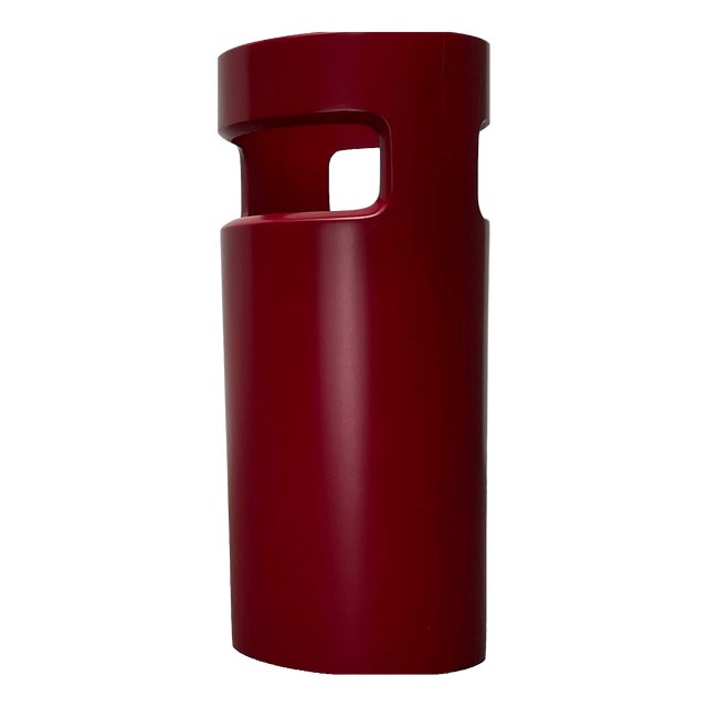 Mid-Century Modern Space Age German Red Umbrella Stand, 1960s For Sale