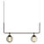 Gray Bai T Pendant Light in Bronze with Transparent Glass Diffuser by Neri & Hu for Parachilna For Sale - Image 8 of 8