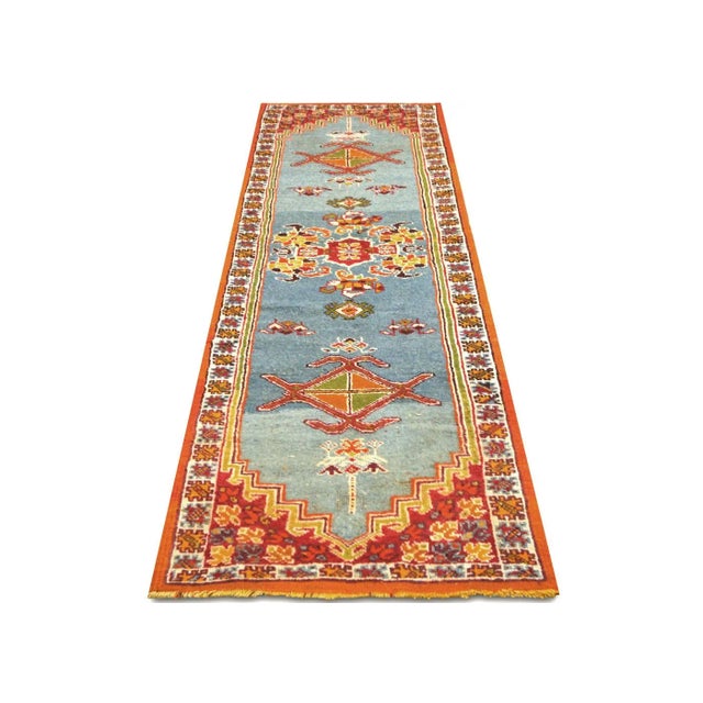 1960s Turkish Oushak Runner For Sale In Los Angeles - Image 6 of 7