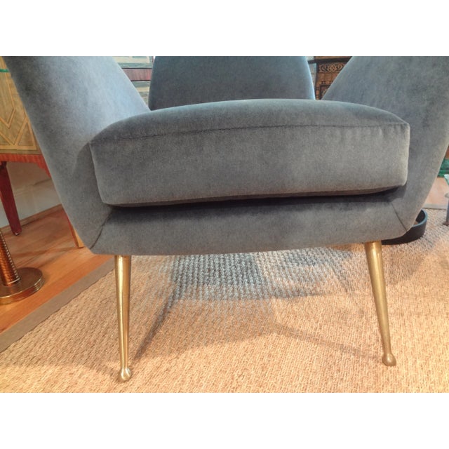 Vittorio Dassi 1960s Pair of Italian Modern Sculptural Lounge Chairs For Sale - Image 4 of 11