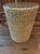 Mid 20th Century Vintage Woven Rattan Side Table For Sale - Image 5 of 5