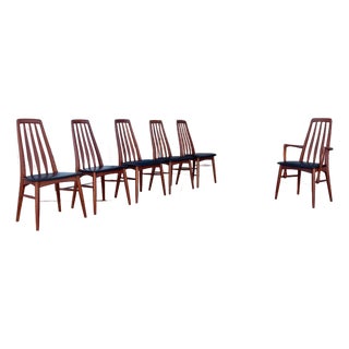 1960s Danish Modern Teak Dining Chairs by Niels Koefoed Set of- 6 For Sale