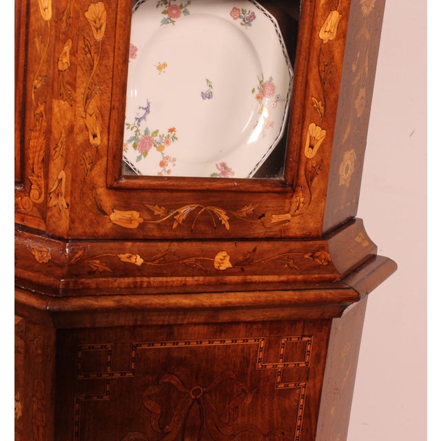 Dutch Marquetry Display Case, 1800s For Sale - Image 12 of 18