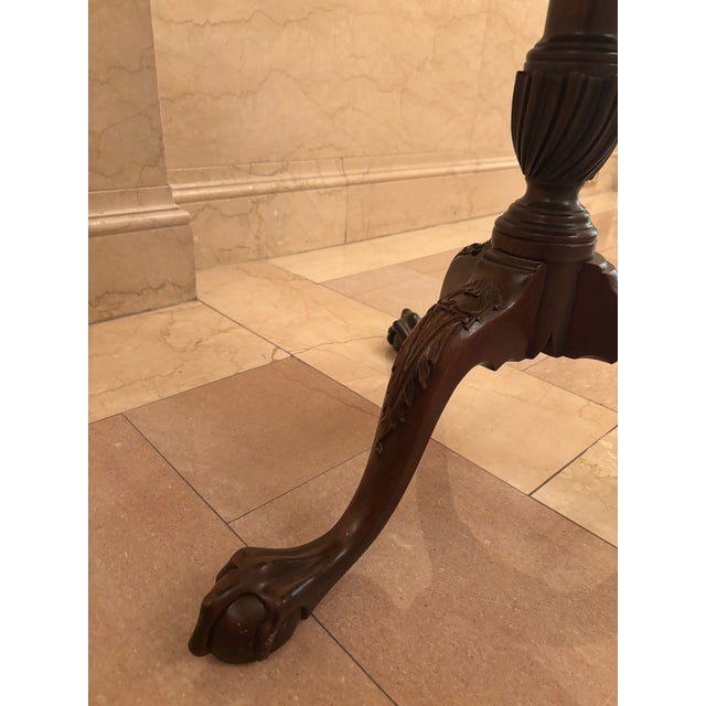 Stickley Mahogany Chippendale Pie-Crust Pedestal Table For Sale In Philadelphia - Image 6 of 11