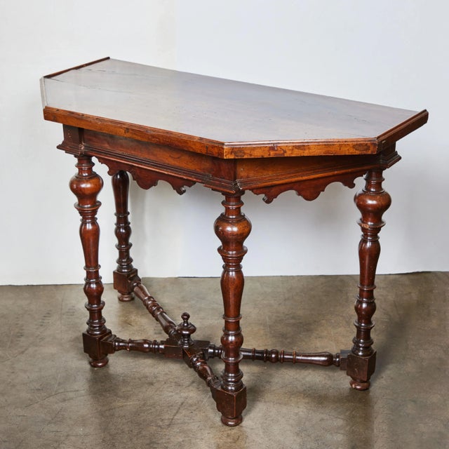 Walnut Console from Tuscany For Sale - Image 10 of 10