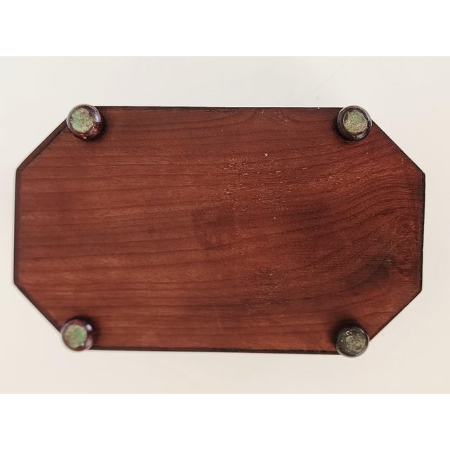 Antique Victorian Rosewood Inlay Jewelery Box For Sale - Image 12 of 12