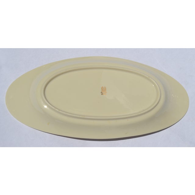 Mid-20th Century Lenox Special Oval Platter Basket Weave Pattern Fine Ceramic Ivory Porcelain For Sale - Image 9 of 14