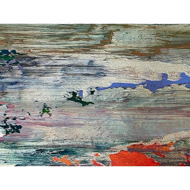 Contemporary Abstract Oil on Canvas "Abstract Informal 2024-2121-5" by Robert Niesse For Sale - Image 6 of 10