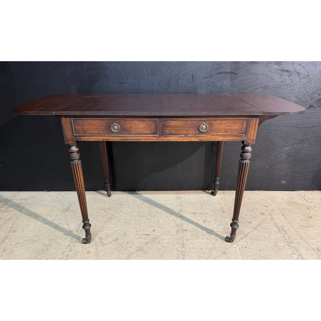 Brown Georgian Sofa Table in the style of Gillows, 1820 For Sale - Image 8 of 18