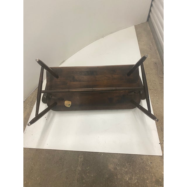 Vintage Hale of Vermont Windsor Prosper's Bench or Settee . For Sale - Image 9 of 12