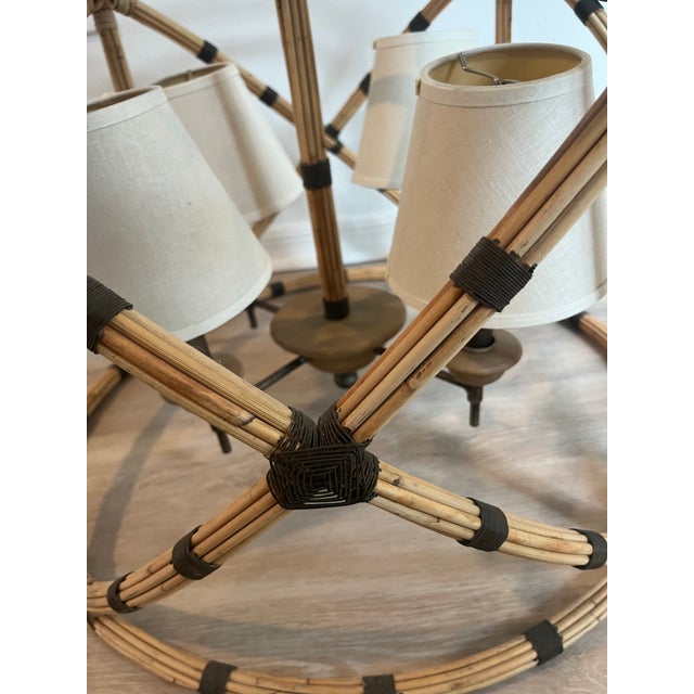 Currey & Company 1970s Currey & Company Palm Beach Chandelier For Sale - Image 4 of 12