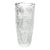 Large Heavy Vintage Bohemian Cut Lead Crystal Presentation Centerpiece Vase For Sale