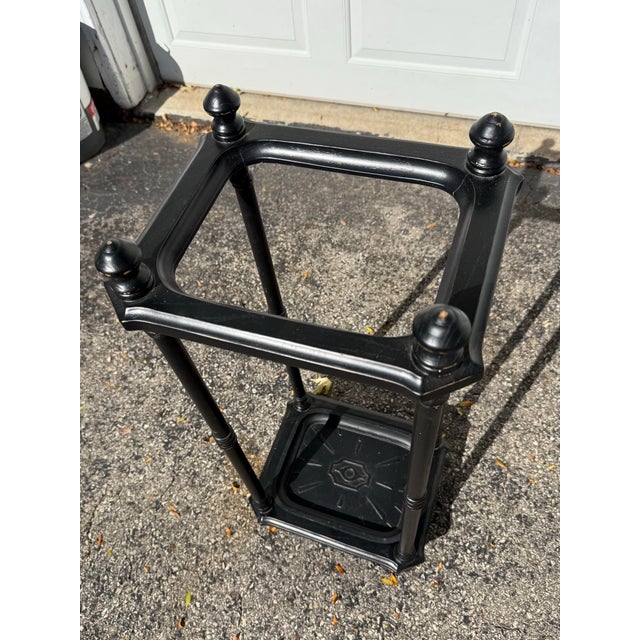 Late 20th Century Umbrella or Walking Stick Stand With Removable Drip Tray For Sale - Image 5 of 5