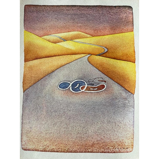 Jean-Michel Folon, Sur la route, Etching For Sale - Image 6 of 8