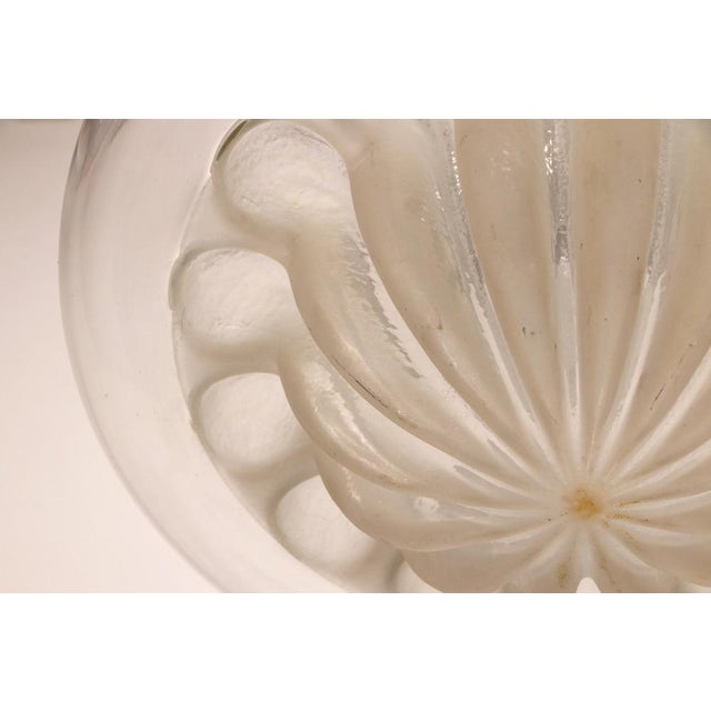 Silver Vintage Glass Hanging Lamp from Peill & Putzler, 1960s For Sale - Image 8 of 16