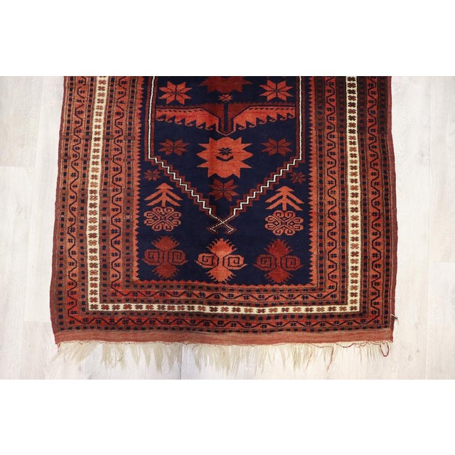 Vintage Turkish Hand Knotted Rug, 1950s For Sale - Image 9 of 18