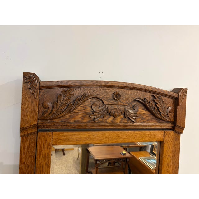 1900 - 1909 Antique Victorian Oak Princess Chest For Sale - Image 5 of 12