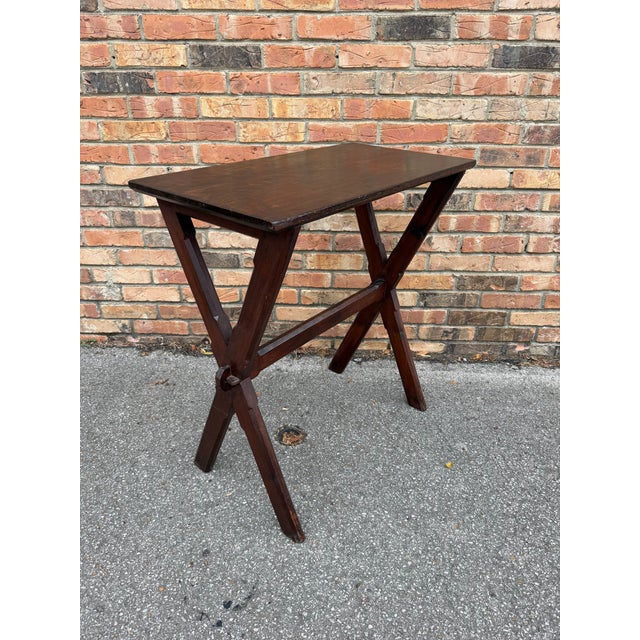 English Antique English Side Tavern Table For Sale - Image 3 of 5