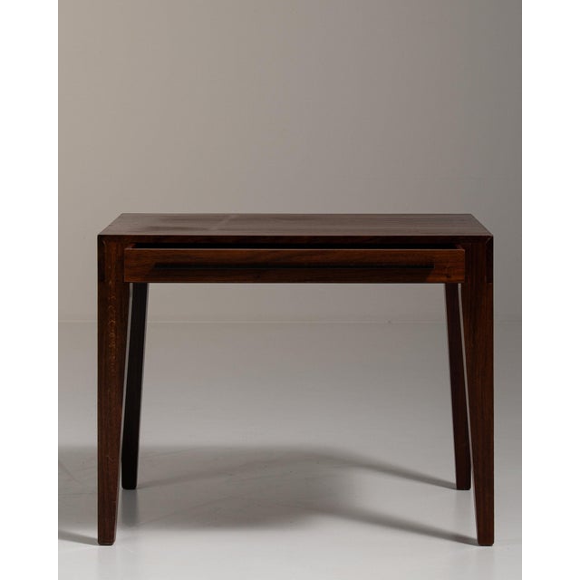 Brown 1960-1969 Denmark Rich Walnut Brown Walnut Side Table For Sale - Image 8 of 11