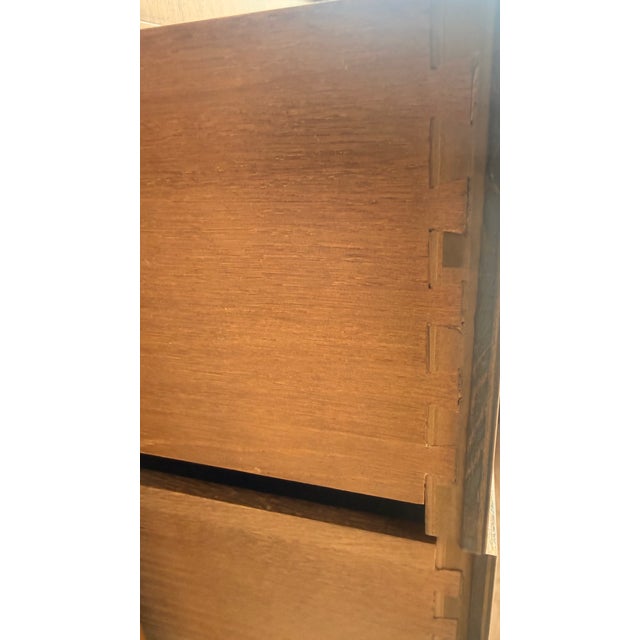 Vintage Baker Furniture Neoclassical Gentleman’s Chest With Tambour Doors For Sale - Image 12 of 17