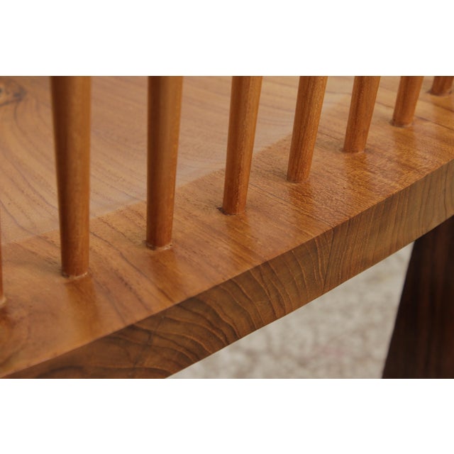 Set of 6 George Nakashima Style Conoid Dining Room Chairs For Sale - Image 16 of 18