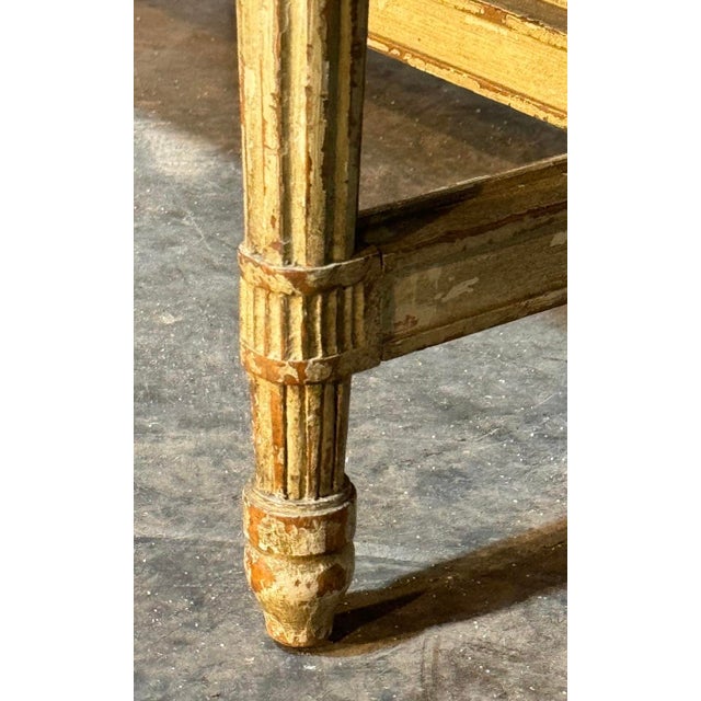 Ivory French Coffee Table with Marble Top, 1920s For Sale - Image 8 of 18