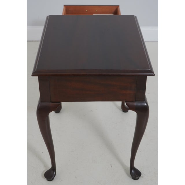 Stickley Queen Anne 1 Drawer Mahogany Lamp Table For Sale In Philadelphia - Image 6 of 17