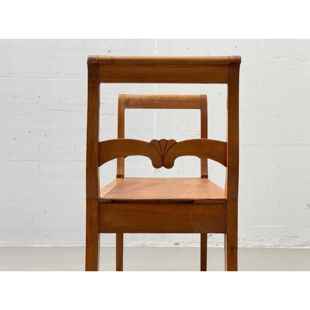 Biedermeier-Style Cherrywood Bench, 1930s For Sale - Image 5 of 13