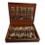 Vintage Grand Master by Godinger Silver-Plated Flatware Set – Service for 12 With Wooden Chest - 65 Pieces For Sale