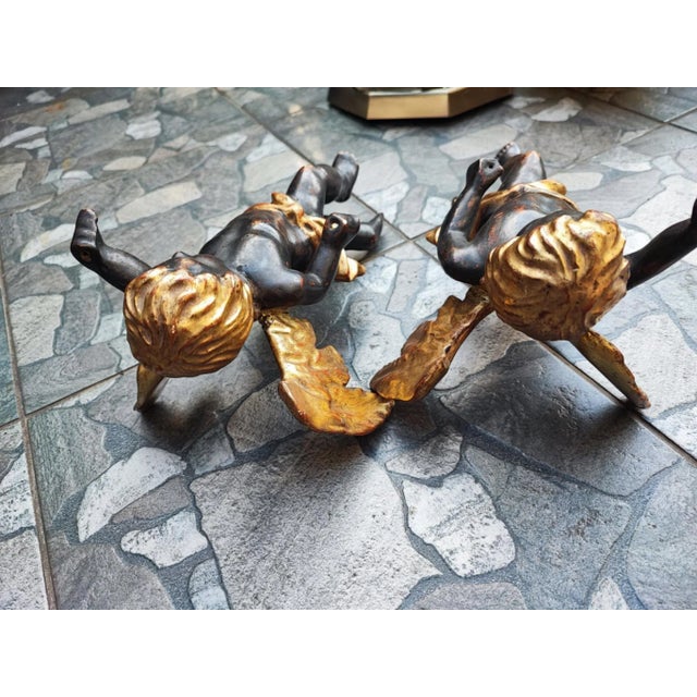 Baroque Baroque Wooden Angels for Hanging, Set of 2 For Sale - Image 3 of 11