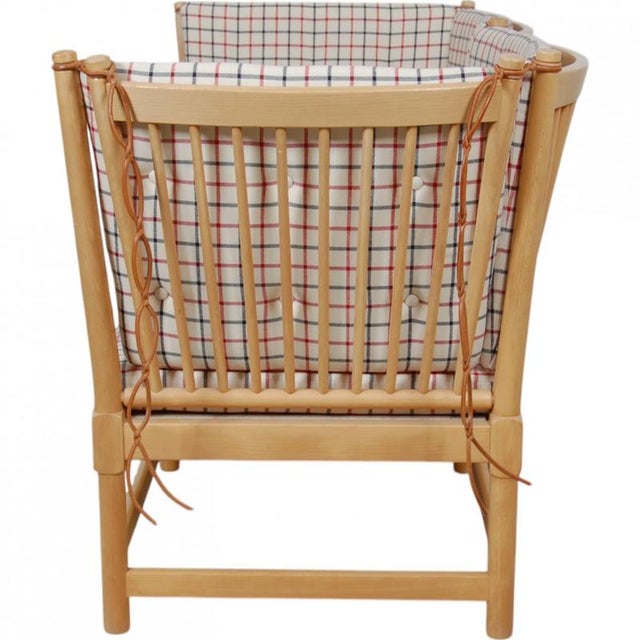 Spoke-Back Sofa in Cotil Fabric by Børge Mogensen, 1990s For Sale - Image 6 of 18