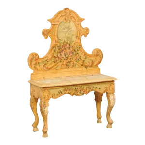 Early 20th Century Antique Hand-Painted Cassapana from Italy