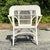 Coastal Vintage Coastal Paddle Arm Woven Rattan Lounge Chair For Sale - Image 3 of 5