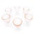 Vintage set of 6 mid century elegant pale pink goblets / sundae dishes. This colorful set includes 6 stemmed pieces made...