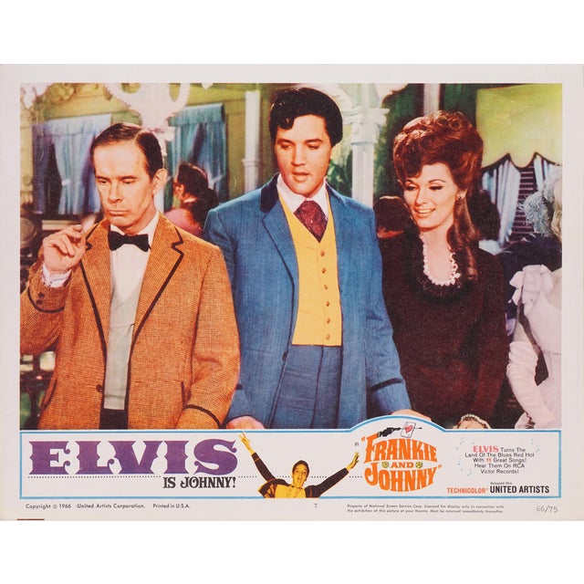 Original Lobby Card Frankie and Johnny by Frederick de Cordov, 1966 For Sale