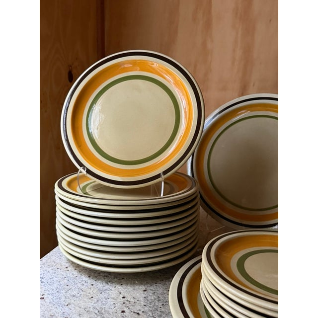 Vintage Italian Stoneware Plates from Castellania Ceramica, 1960s, Set of 20 For Sale - Image 9 of 18