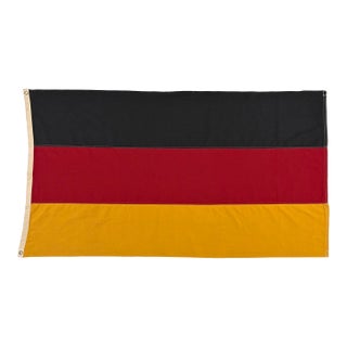 Vintage Sewn Cotton Flag of Germany For Sale