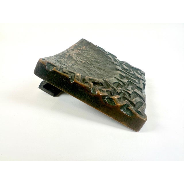 Brutalist Brutalist Bronze Push and Pull Alpana Door Handle, 1970s For Sale - Image 3 of 10