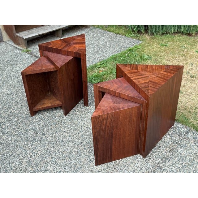 Mid-Century Modern Mid Century Modern Attributed to Jean-Michel Frank's Ingenious Nesting Table For Sale - Image 3 of 12