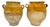 19th-Century Southern French Yellow-Glazed Terracotta Confit Pots - Pair For Sale