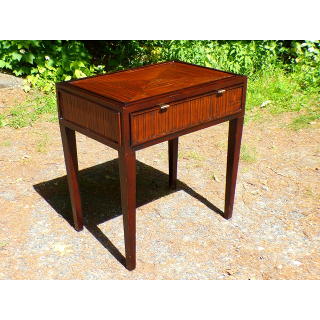 Traditional Vintage McGuire Faubourg Collection Table Desk For Sale - Image 3 of 17