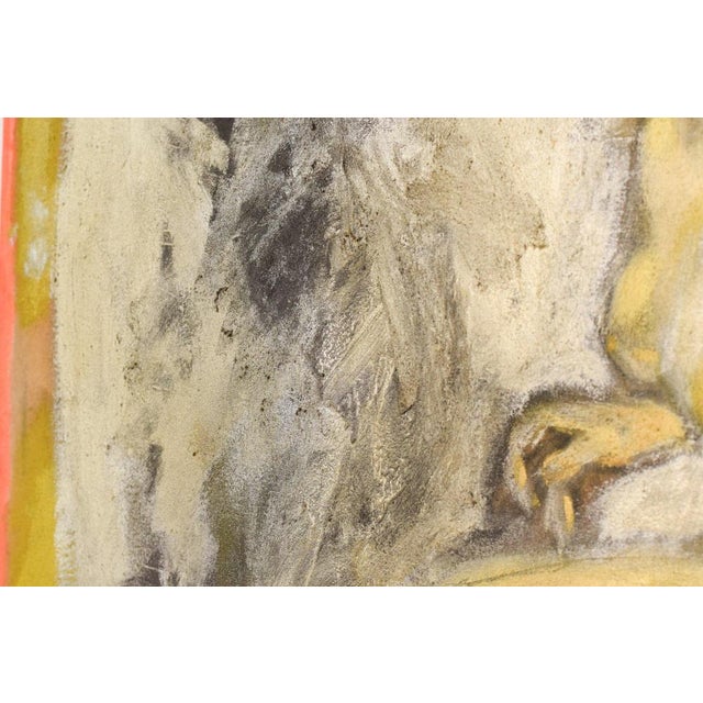 Textile Vicente Vela, Large Figurative Expressionist Nude Studies, 1997, Oil on Canvas, Set of 2 For Sale - Image 7 of 18