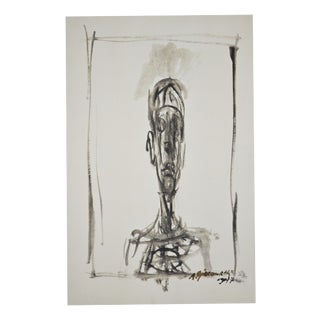 Alberto Giacometti, Portrait of Diego, 1963, Original Lithograph For Sale